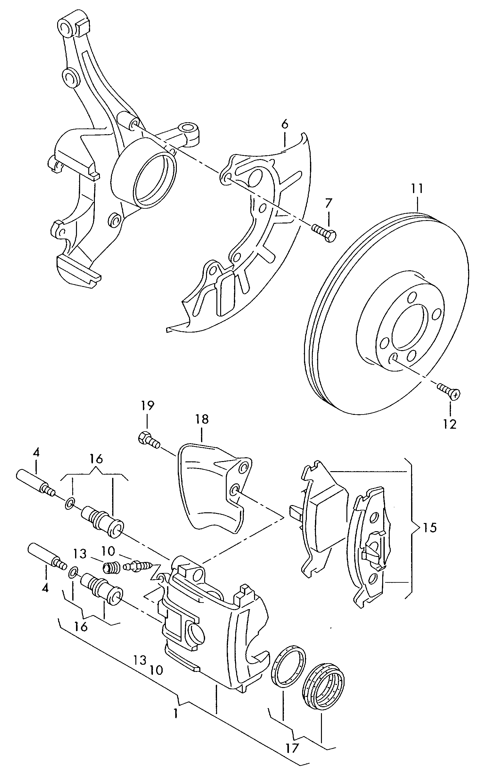 VAG 1J0698471 - Kit riparazione, Pinza freno autozon.pro