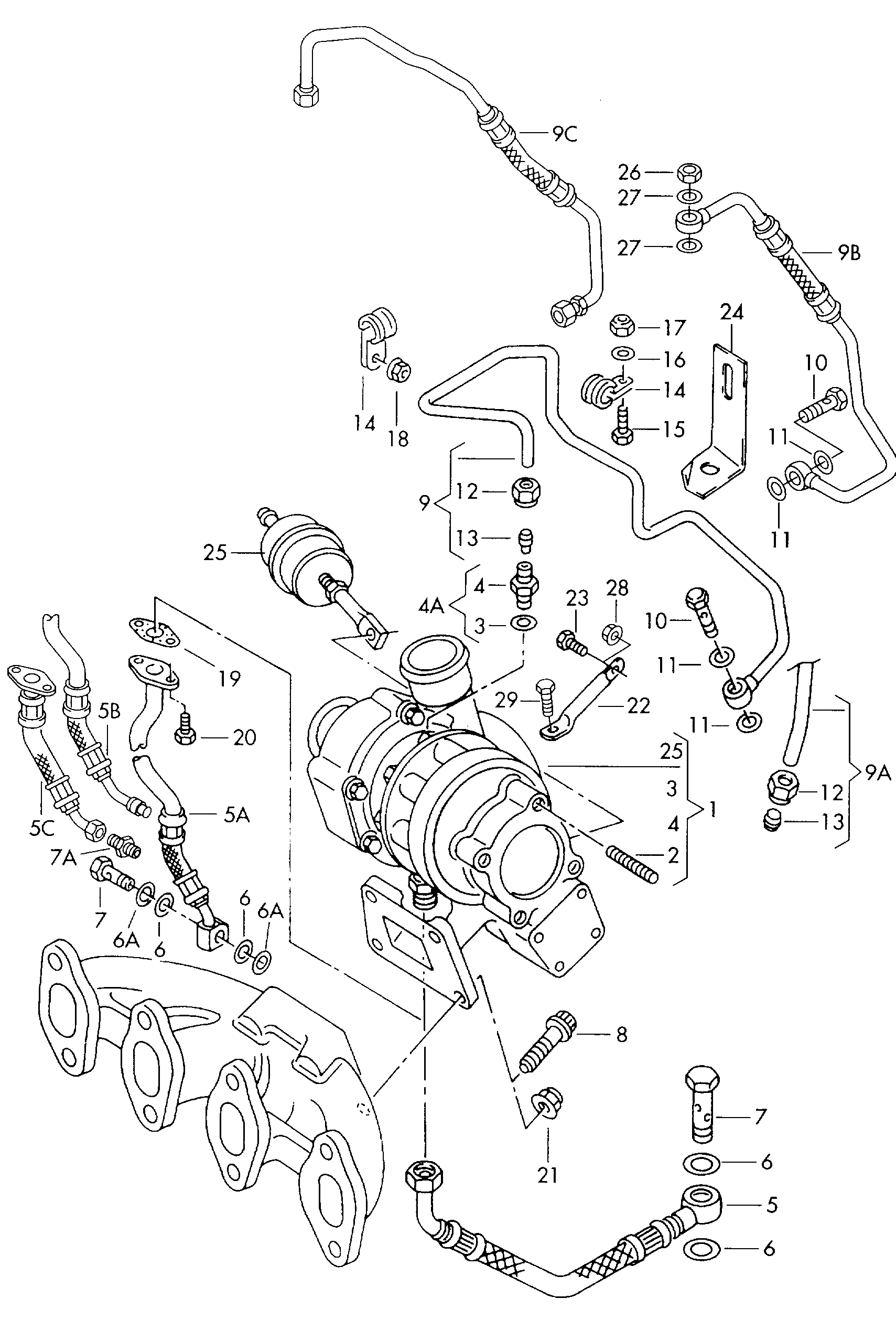 Seat 028145771BF - Tubo olio, Compressore autozon.pro