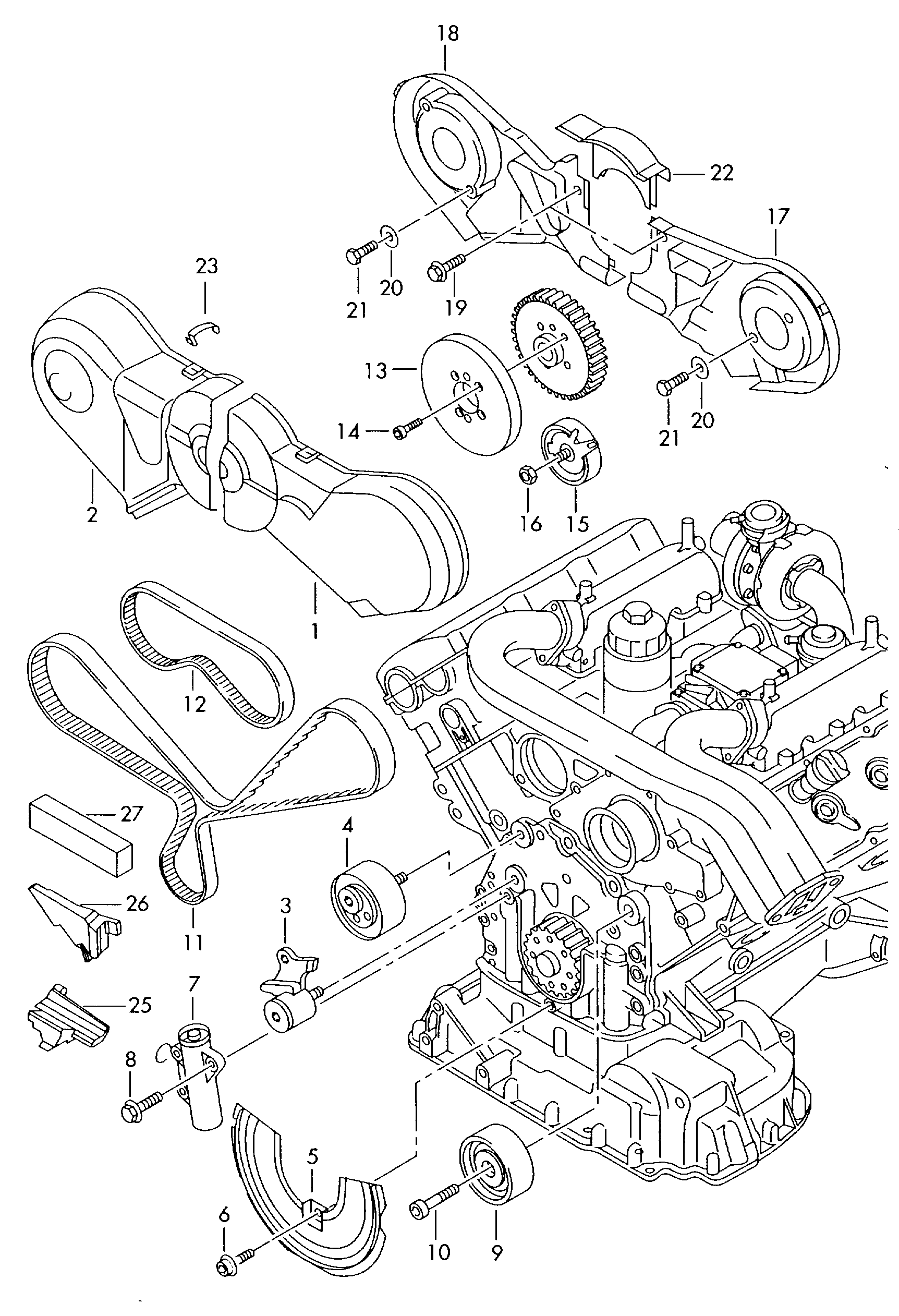 VW 059 109 244 - Galoppino / Guidacinghia, Cinghia dentata autozon.pro