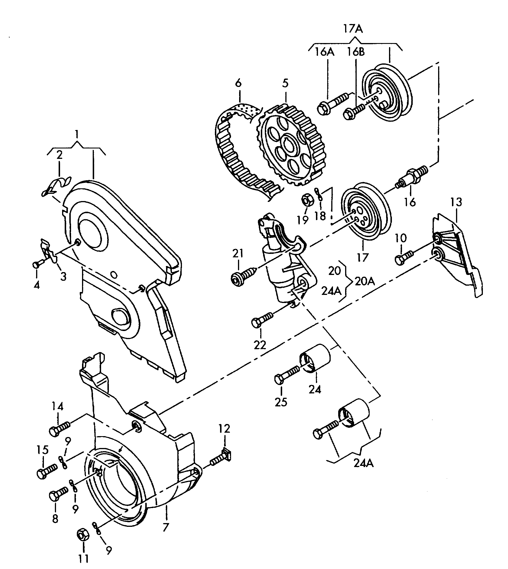 Seat 058 109 243 D - Rullo tenditore, Cinghia dentata autozon.pro