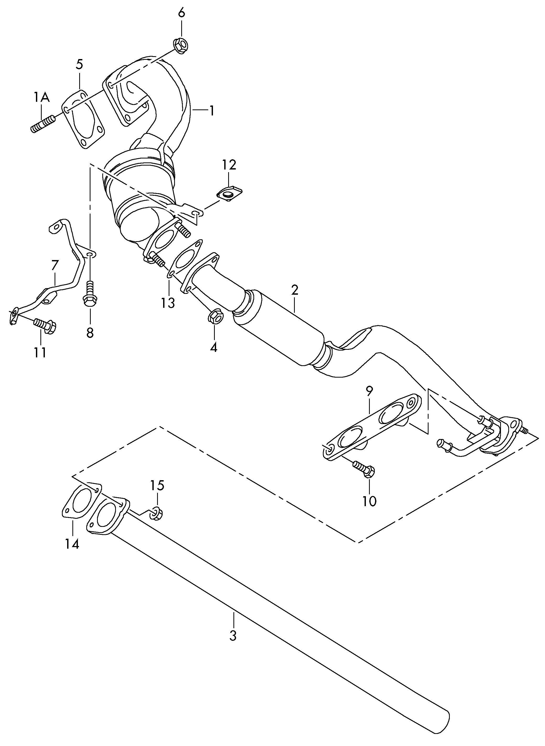 VAG 1K0 254 211 X - Catalizzatore autozon.pro