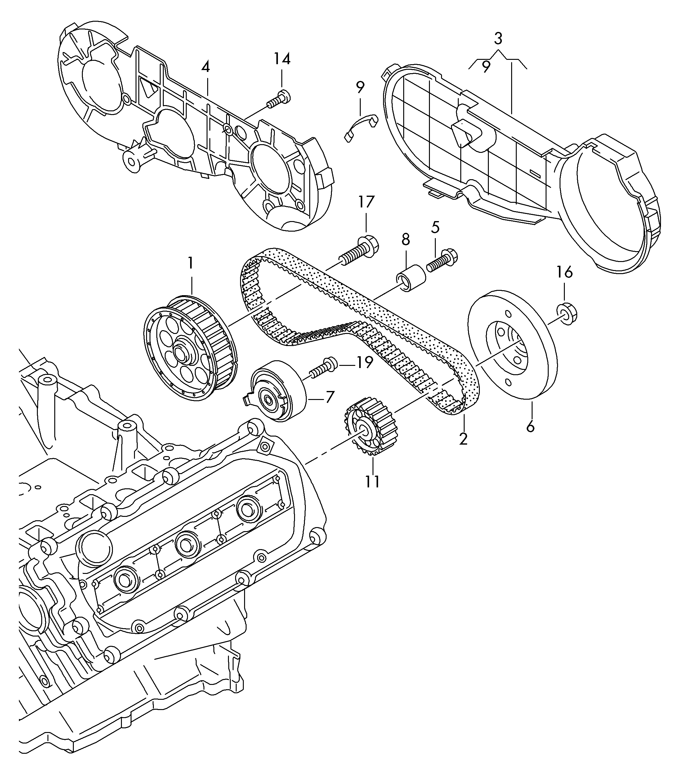 Skoda 059109243P - Rullo tenditore, Cinghia dentata autozon.pro