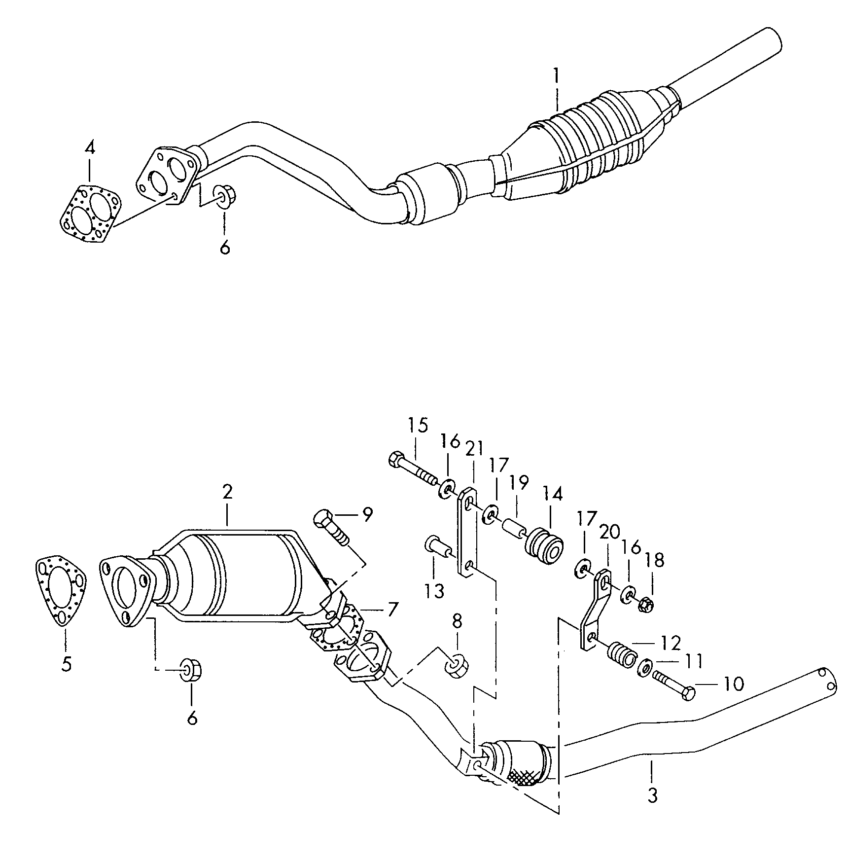 AUDI 8D0 253 101 AH - Tubo gas scarico autozon.pro