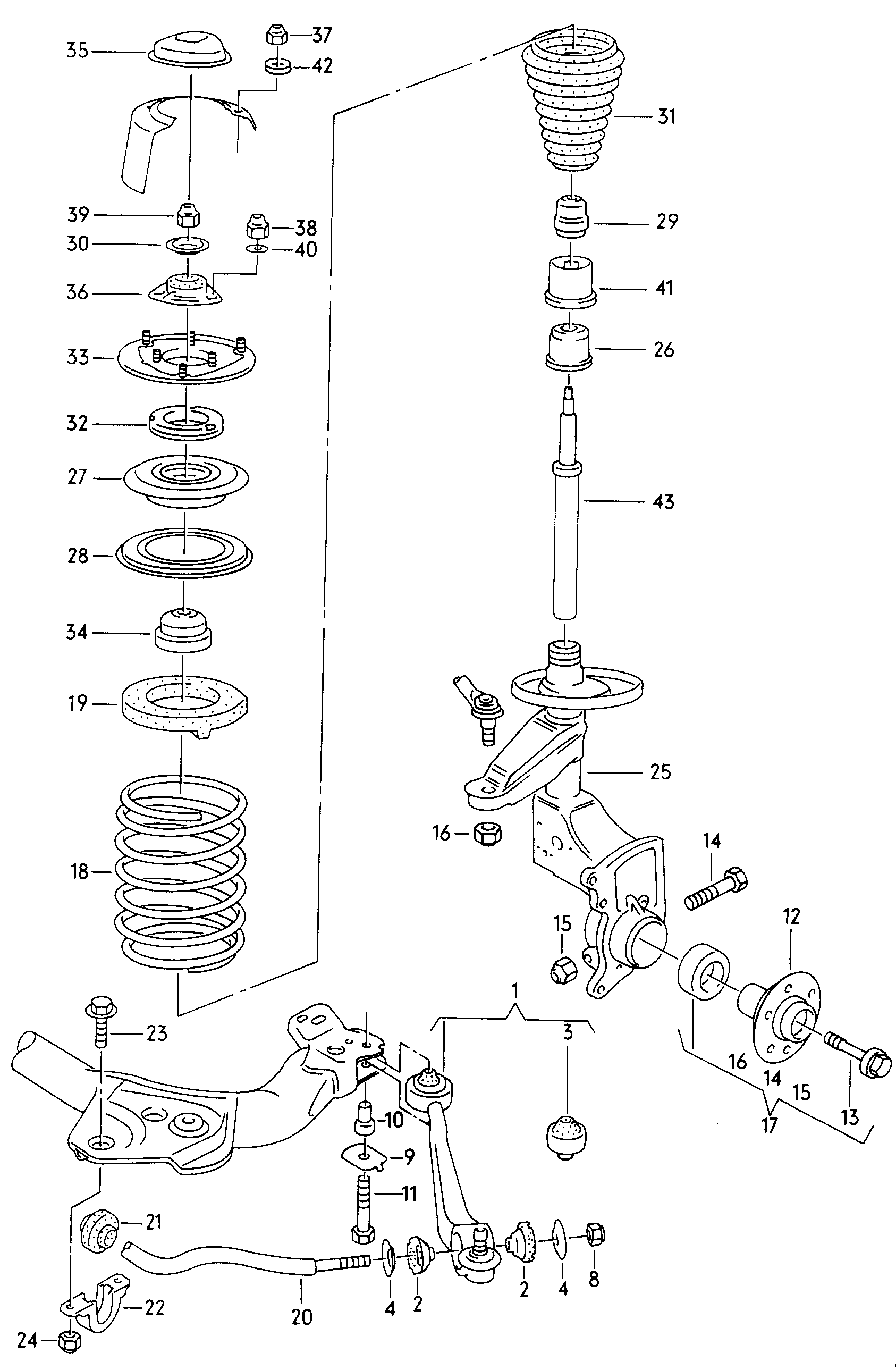 AUDI 4A0407615D - Kit cuscinetto ruota autozon.pro