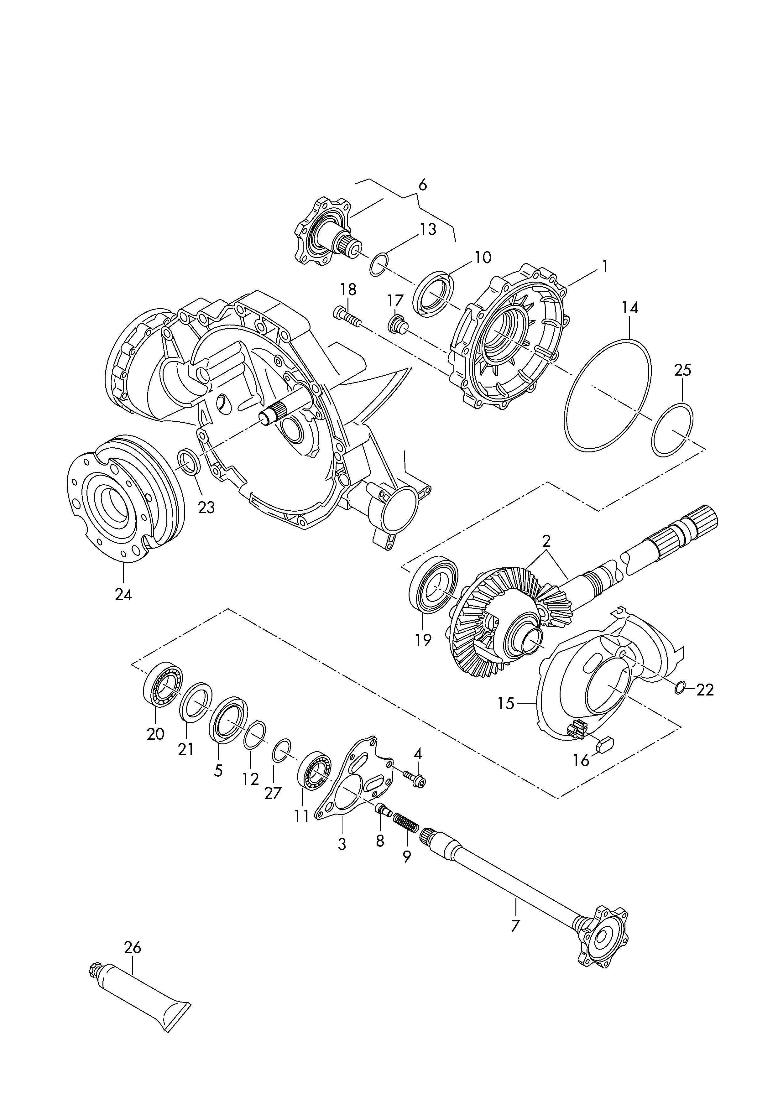 Seat 0B4 409 400 D - Paraolio, Albero a gomiti autozon.pro