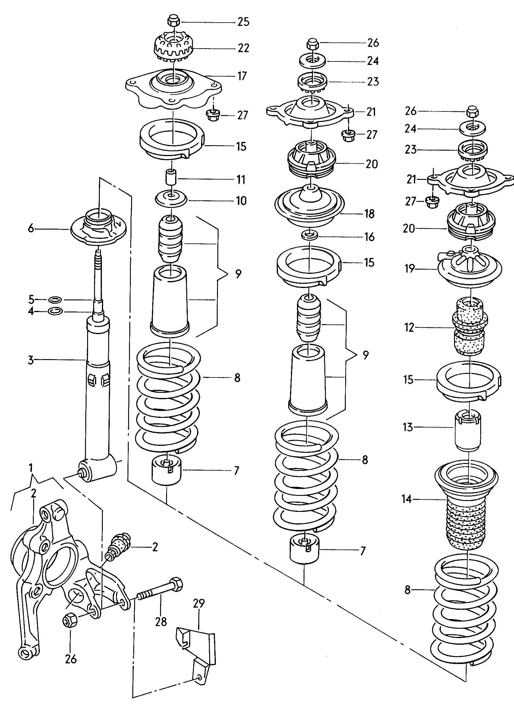 VAG 443512129B - Kit parapolvere, Ammortizzatore autozon.pro