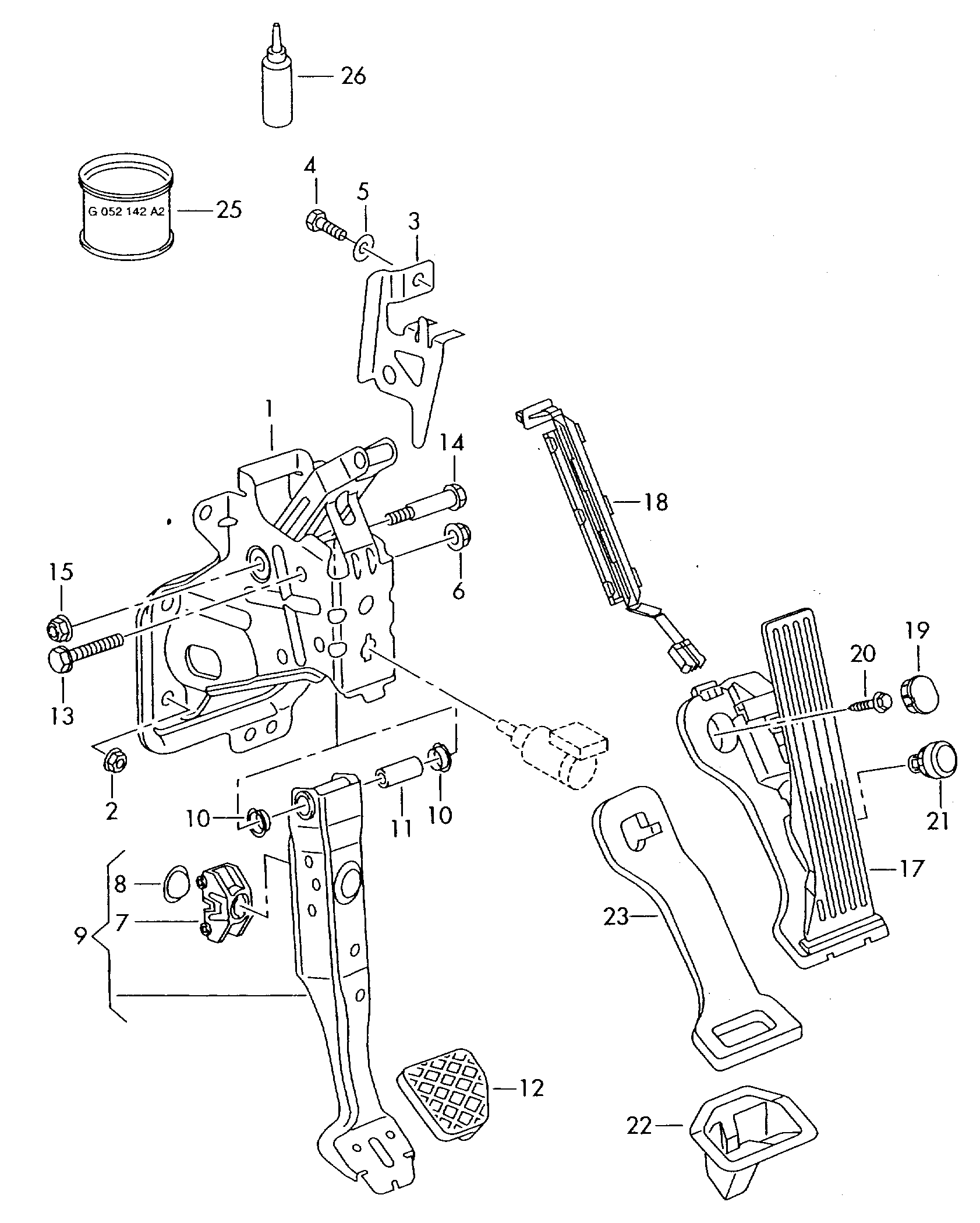 AUDI N  02300213 - hexagon nut, self-locking autozon.pro