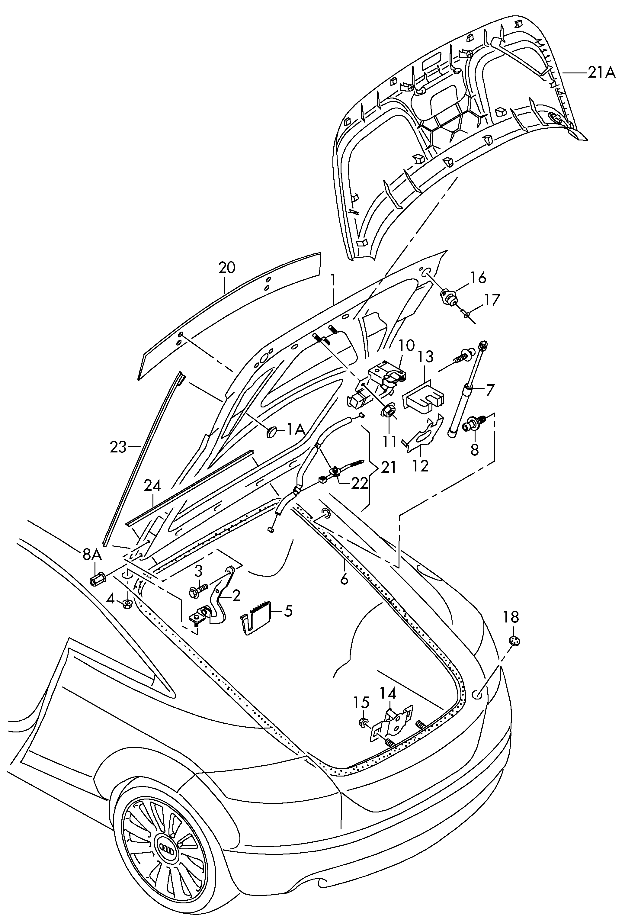 AUDI 8J8827023A - Luce targa autozon.pro