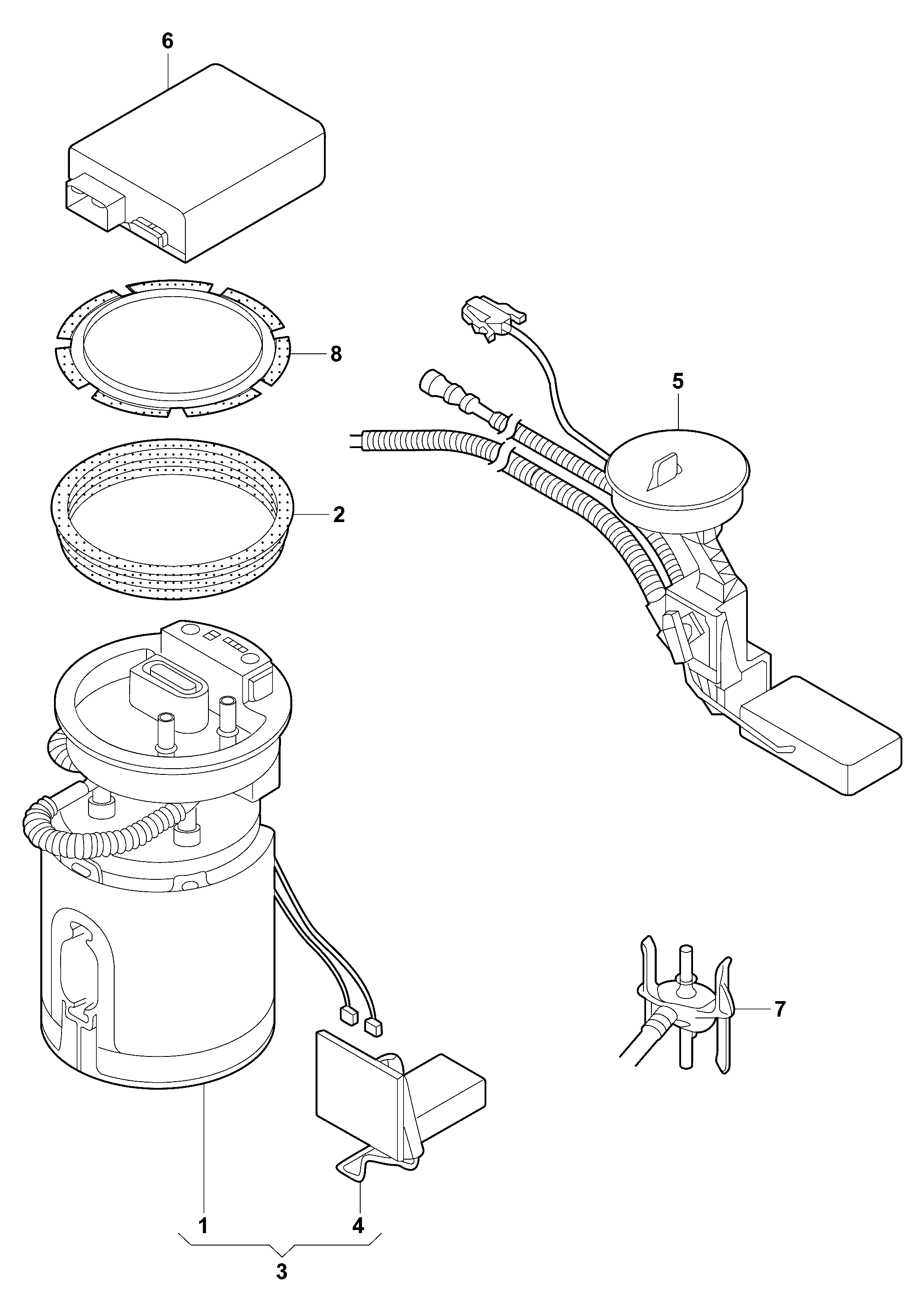 AUDI 8Z0 919 051A - Pompa carburante autozon.pro