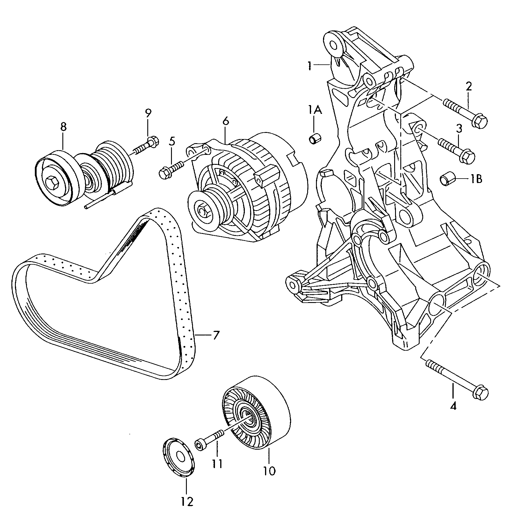 AUDI 038 903 315 AN - Tendicinghia, Cinghia Poly-V autozon.pro