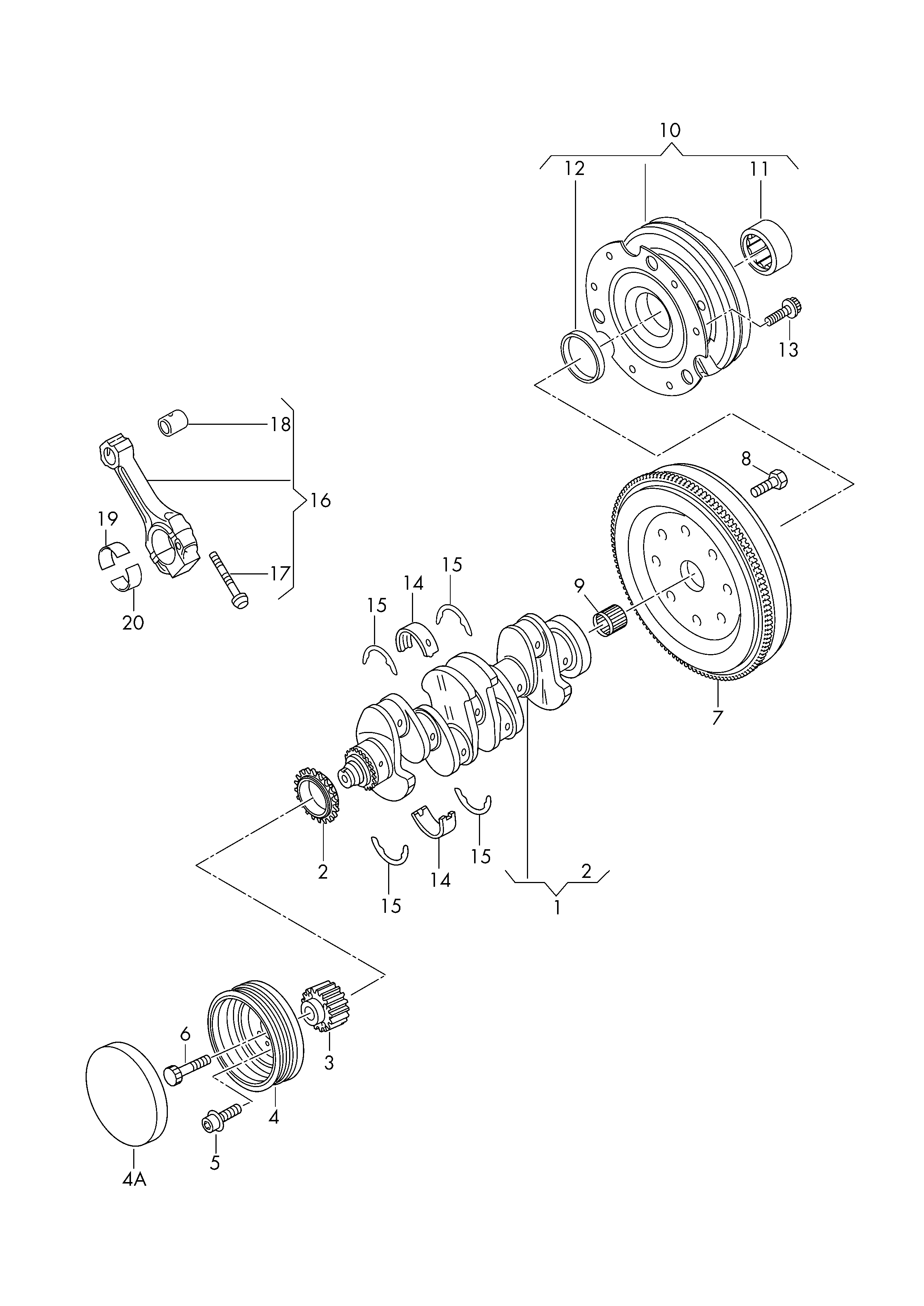 Skoda 03L 105 251 - Puleggia cinghia, Albero a gomiti autozon.pro