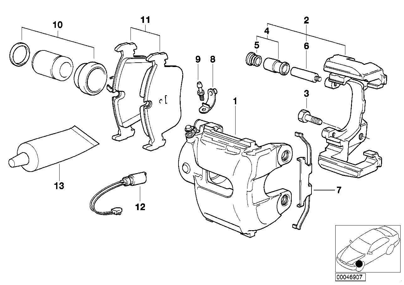 BMW 34116761252 - Kit pastiglie freno, Freno a disco autozon.pro