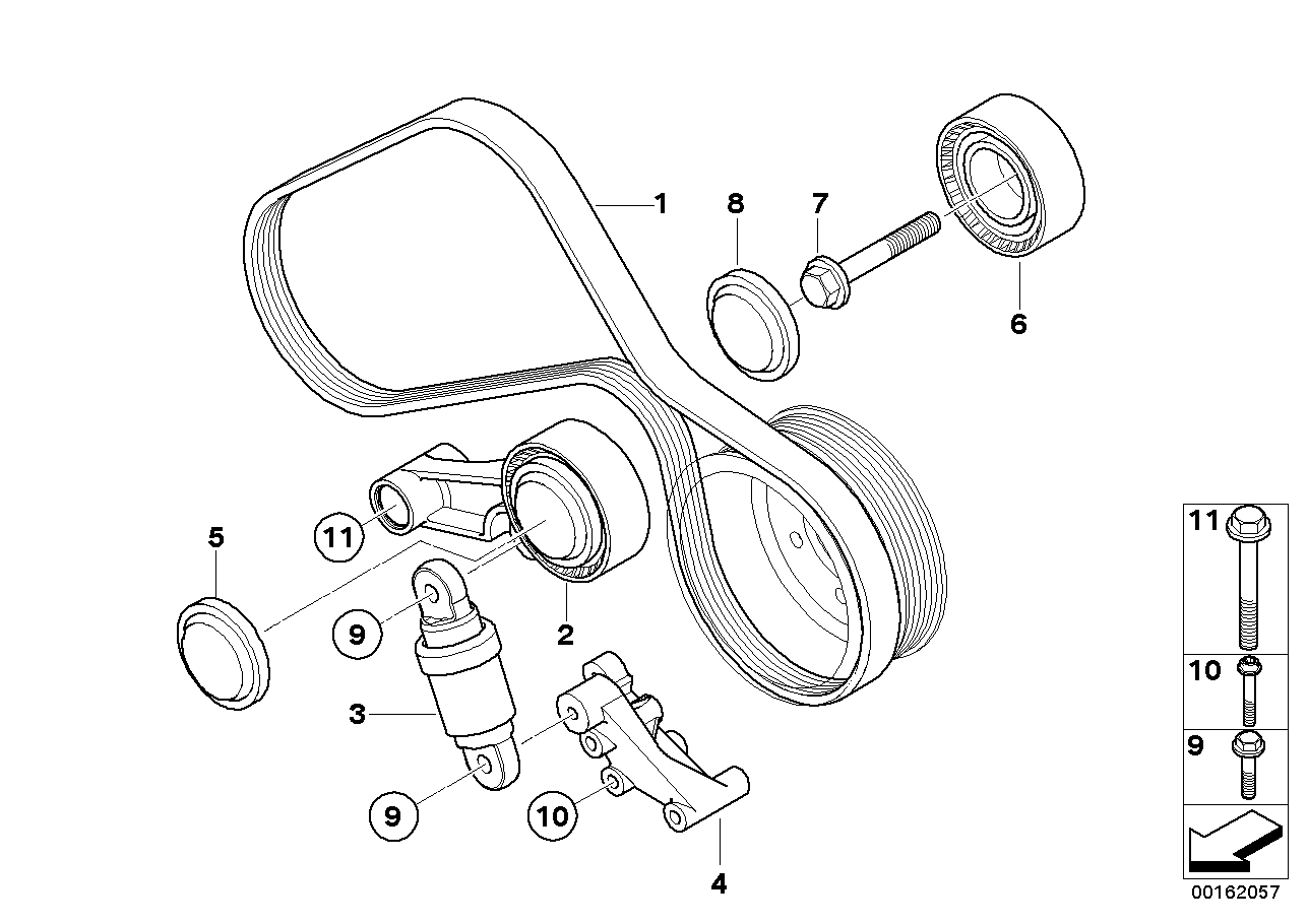 BMW 11 28 7 838 200 - Cinghia Poly-V autozon.pro