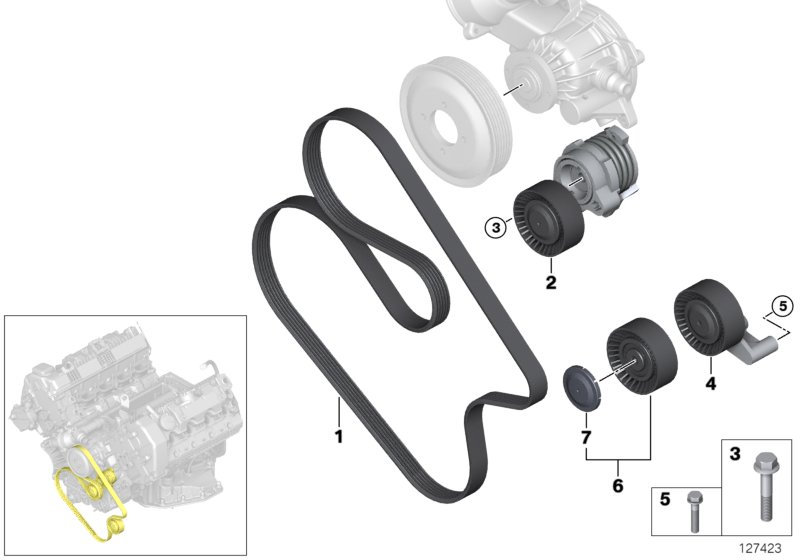 BMW 11287631817 - Cinghia Poly-V autozon.pro