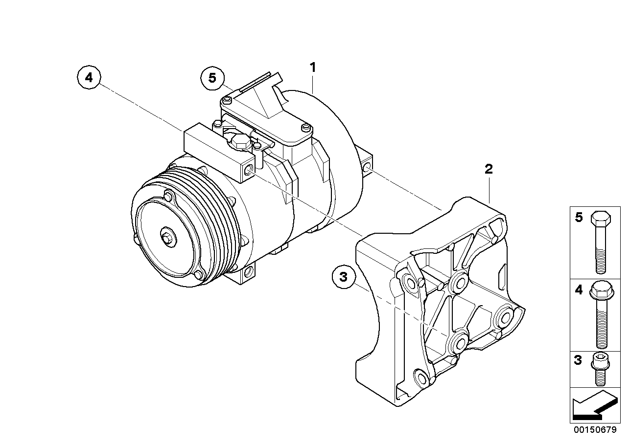 BMW 64 52 6 950 152 - Compressore, Climatizzatore autozon.pro