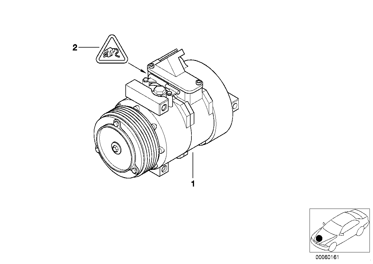 BMW 64 52 6 904 017 - Compressore, Climatizzatore autozon.pro