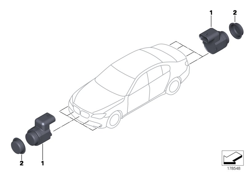 BMW 66 20 9 191 400 - Sensore, Assistenza parcheggio autozon.pro