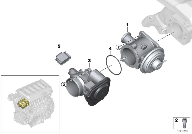 BMW 11 71 7 804 352 - Valvola ricircolo gas scarico-EGR autozon.pro