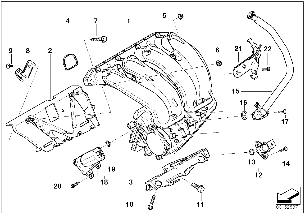 BMW 11617560235 - Collettore d'aspirazione, Alimentazione aria autozon.pro