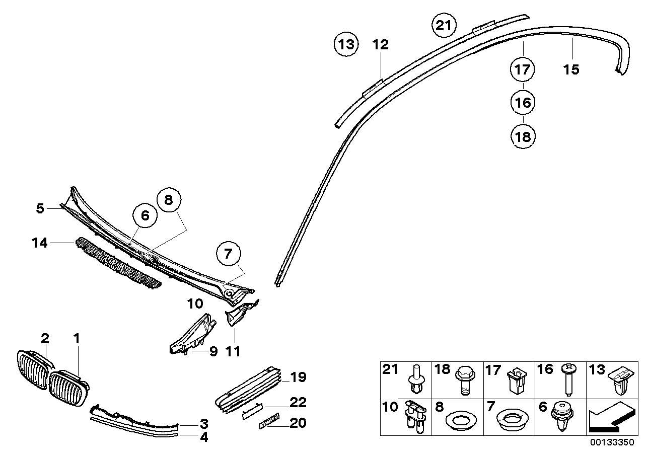 BMW 51 13 8 208 684 - Griglia radiatore autozon.pro