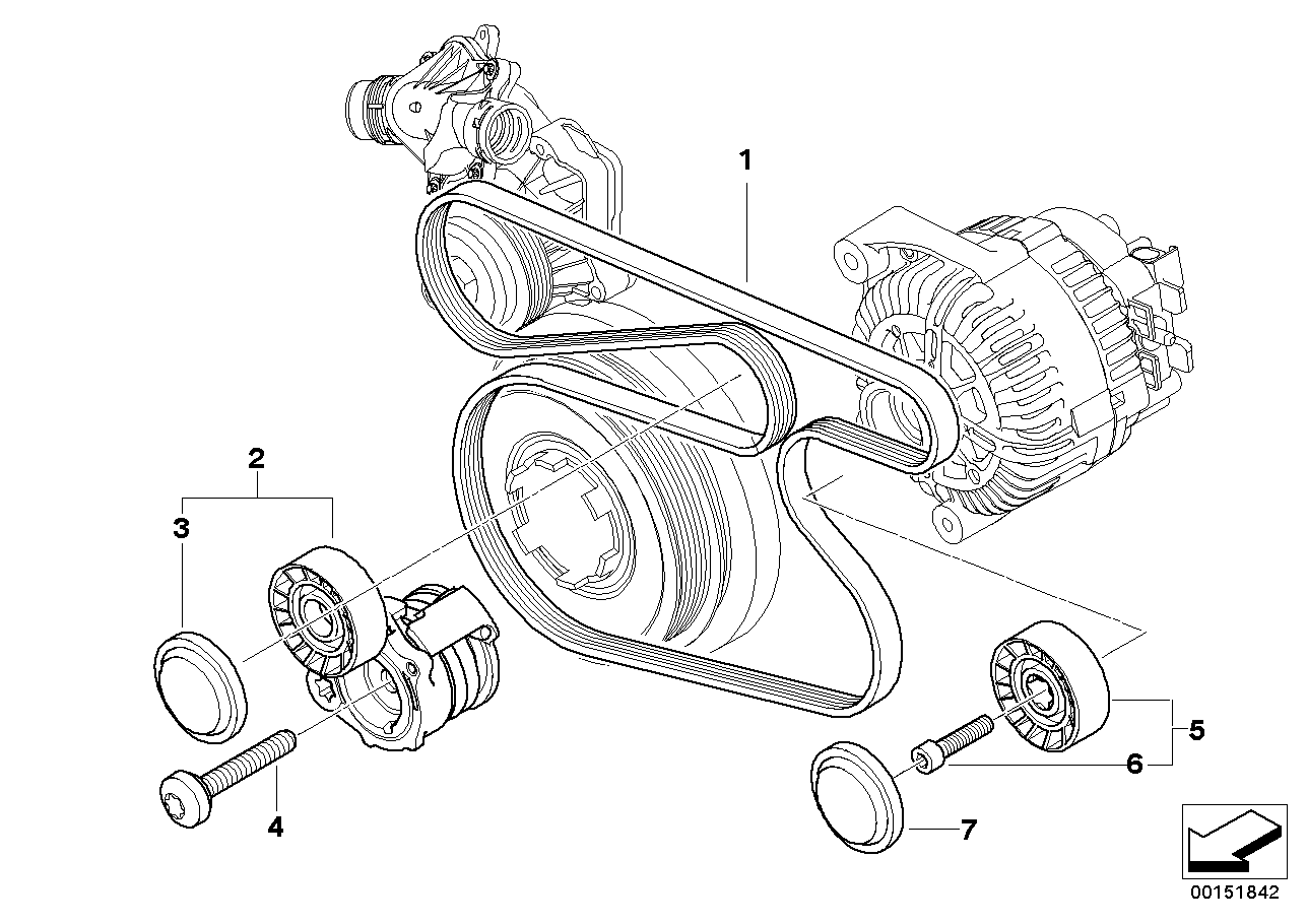 BMW 11 28 7 790 450 - Cinghia Poly-V autozon.pro