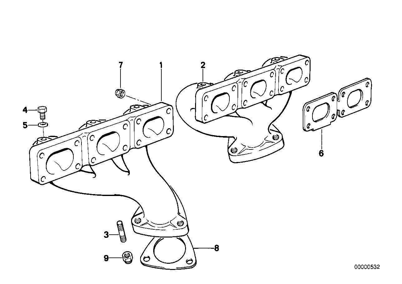 BMW 11 62 1 728 984 - Guarnizione, Collettore gas scarico autozon.pro