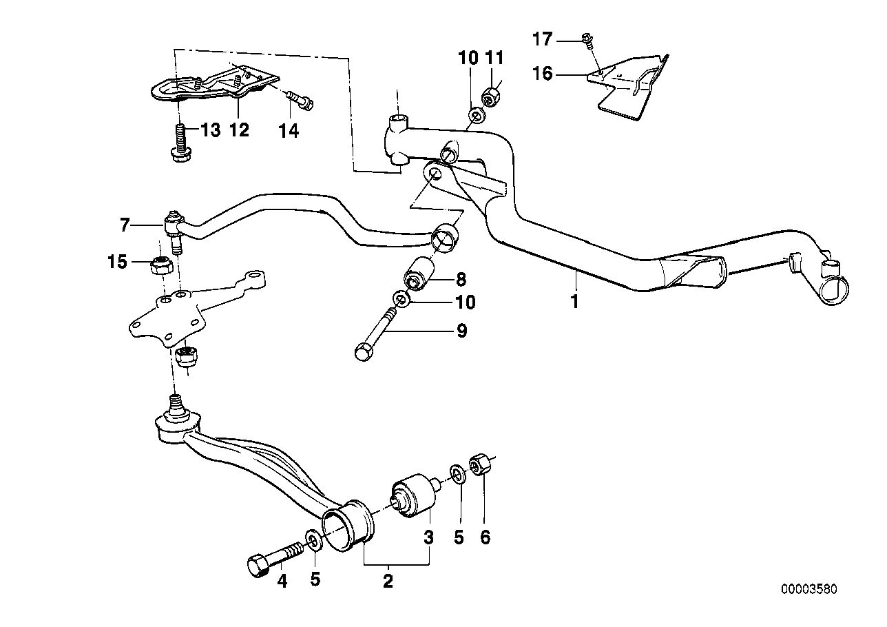 BMW 31 12 1 141 097 - Braccio oscillante, Sospensione ruota autozon.pro