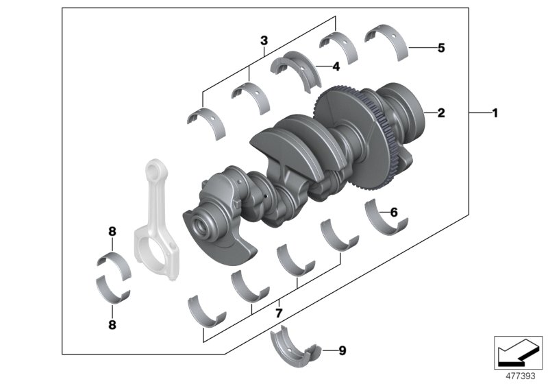 BMW Motorcycles 11 21 7 627 029 - Kit cuscinetto albero a gomiti autozon.pro