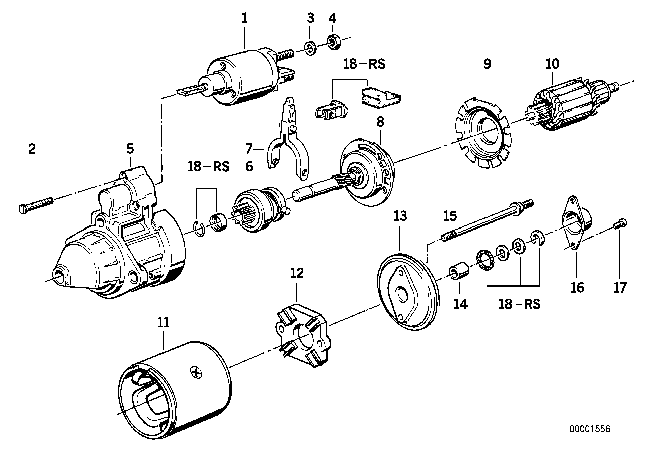 BMW 12 41 1 722 844 - Pignone, Motorino d'avviamento autozon.pro