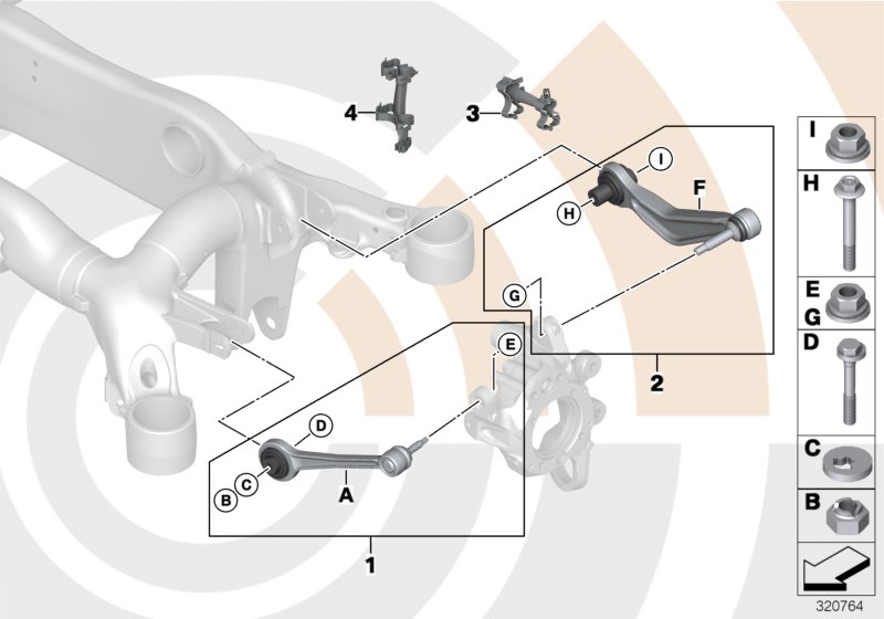 BMW 33 32 2 347 993 - Braccio oscillante, Sospensione ruota autozon.pro