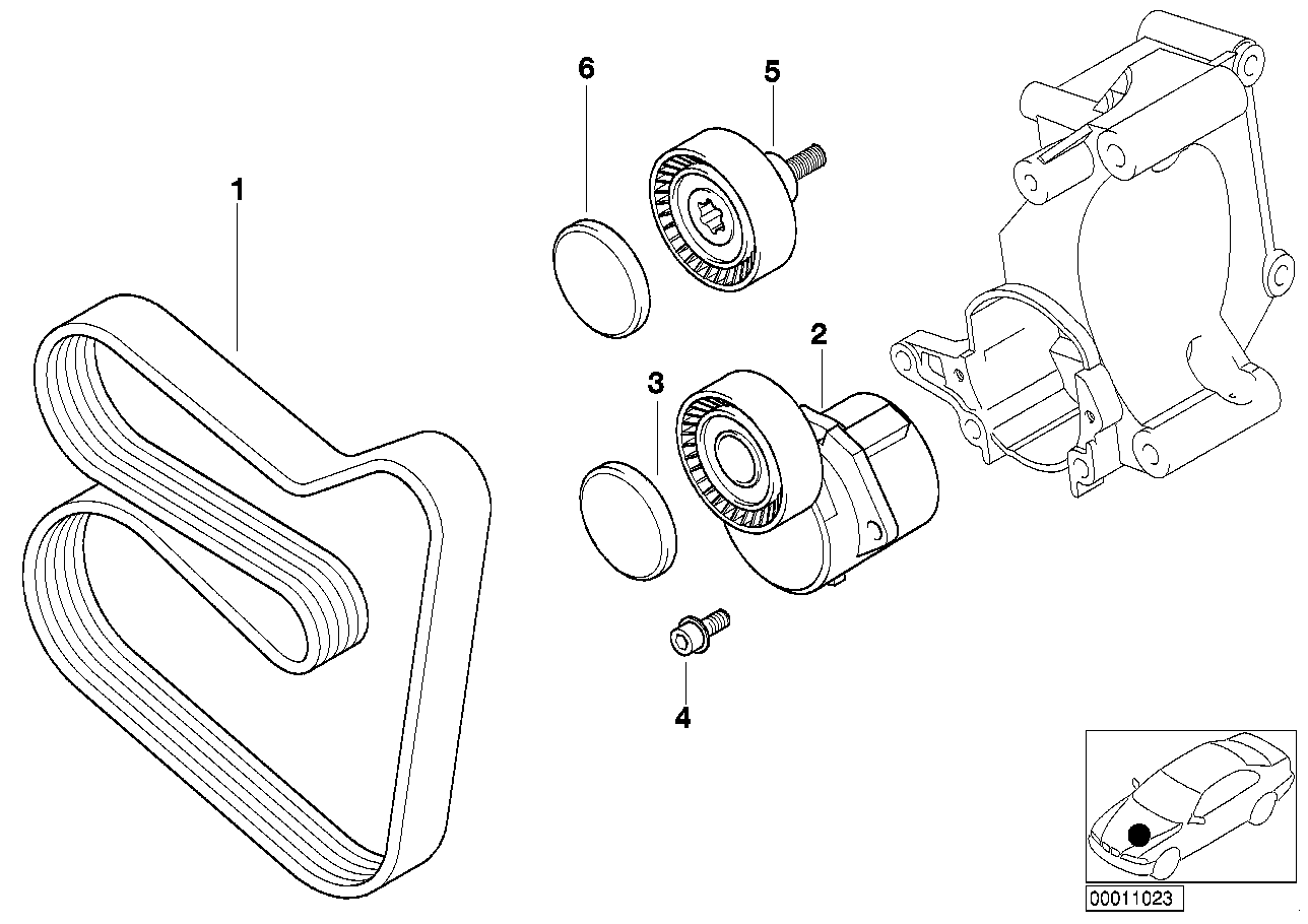 BMW 11 28 1 437 369 - Cinghia Poly-V autozon.pro