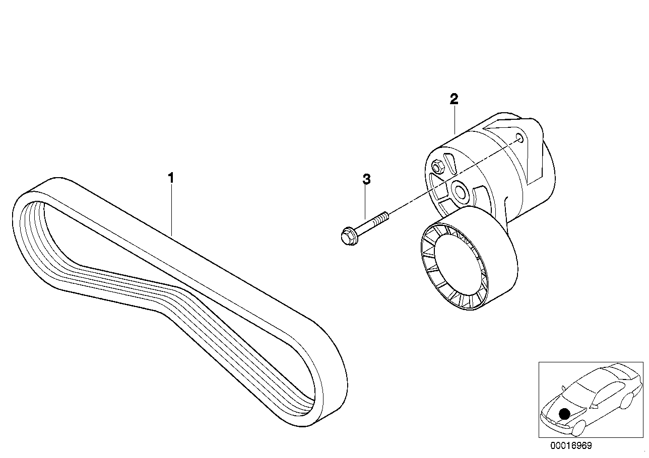 BMW 11 28 1 433 948 - Cinghia Poly-V autozon.pro