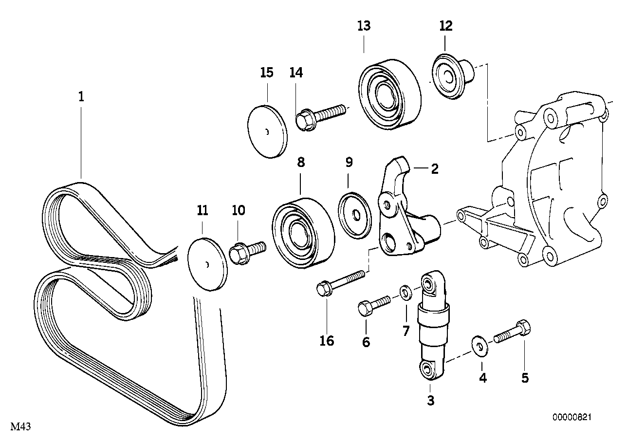 BMW 11 28 1 247 986 - Cinghia Poly-V autozon.pro