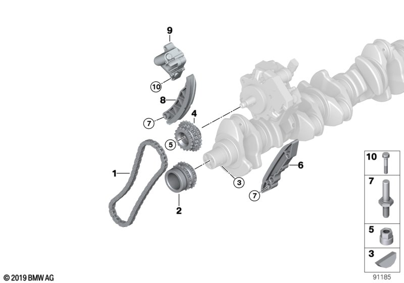 BMW 13 52 8 506 969 - Kit catena distribuzione autozon.pro