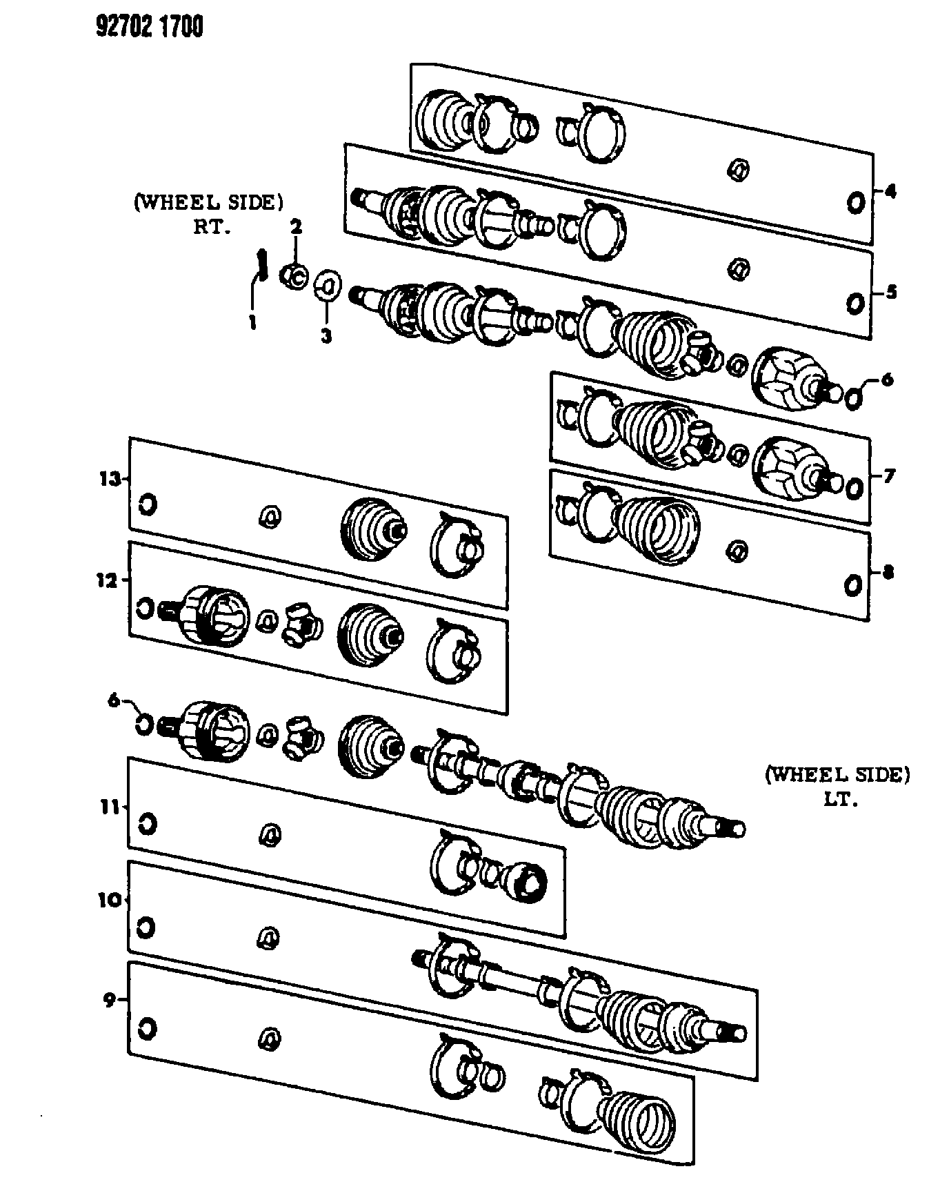 Mitsubishi MB29 7339 - Cuffia, Semiasse autozon.pro