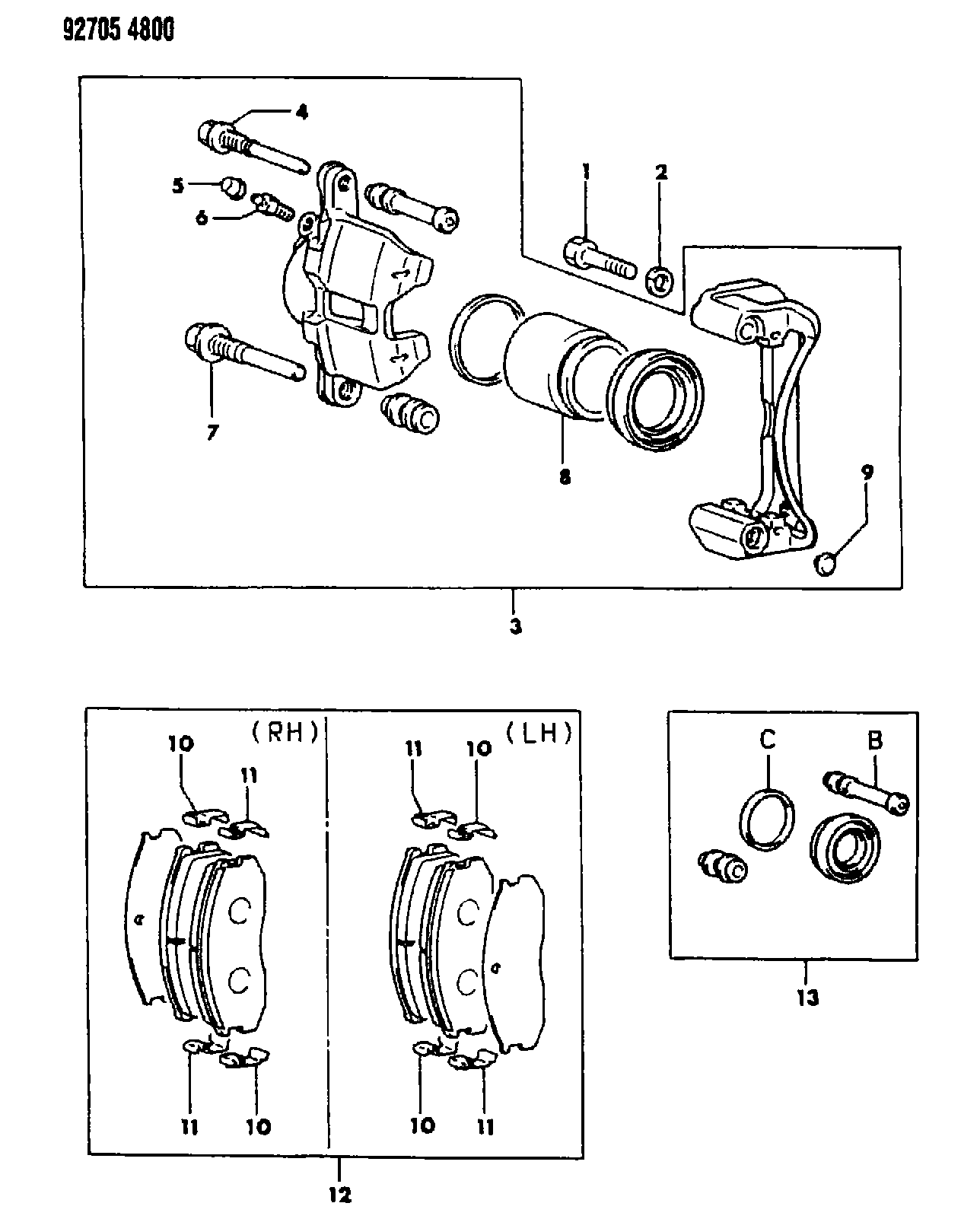 Daihatsu MB 699 463 - Kit pastiglie freno, Freno a disco autozon.pro