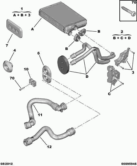 CITROËN 96 713 499 80 - Flessibile, Scambiatore calore, Riscaldamento autozon.pro