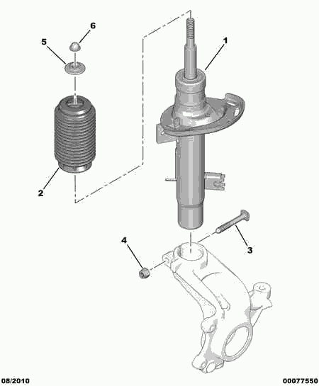 CITROËN 98 017 362 80 - Ammortizzatore autozon.pro