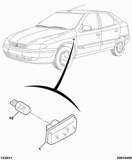 CITROËN 6216.C1 - Lampadina Lampeggiatore / Luce d'ingombro autozon.pro