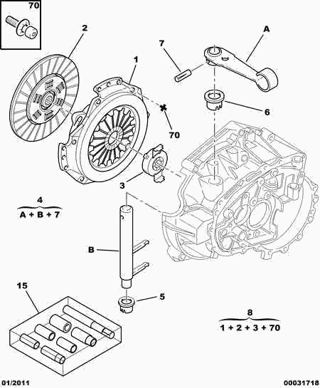 CITROËN 2050.W8 - Kit frizione autozon.pro