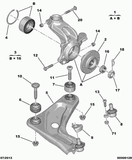 CITROËN 96 770 513 80 - Supporto, Braccio oscillante autozon.pro