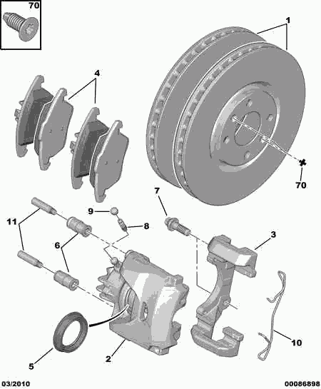 DS 4253.97 - Kit pastiglie freno, Freno a disco autozon.pro