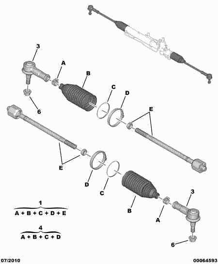 CITROËN 3812.F0* - Giunto assiale, Asta trasversale autozon.pro