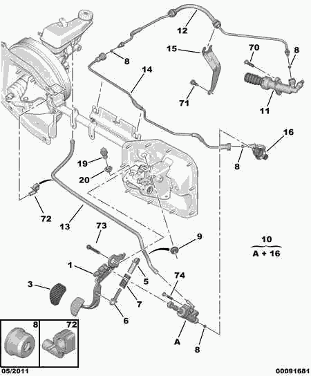 PEUGEOT 4534.28 - Interruttore luce freno autozon.pro