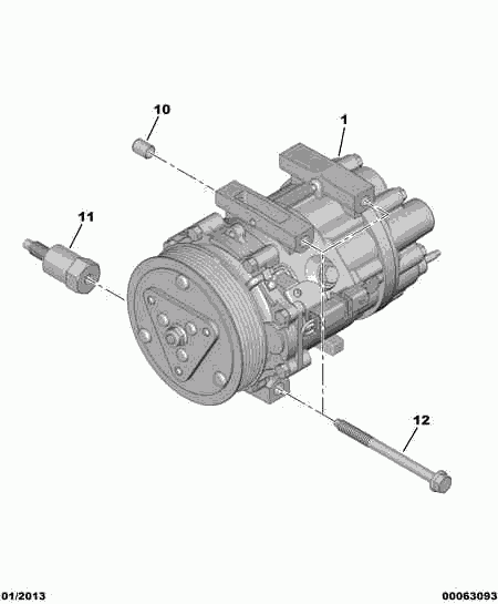 CITROËN/PEUGEOT 6453 YX - Compressore, Climatizzatore autozon.pro