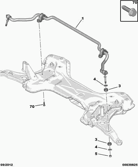 CITROËN 5093.16 - Kit riparazione, Barra accoppiamento stabilizzatore autozon.pro