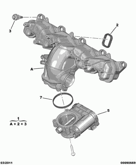 CITROËN/PEUGEOT 96 770 306 80 - INTAKE AIR DISTRIBUTOR autozon.pro