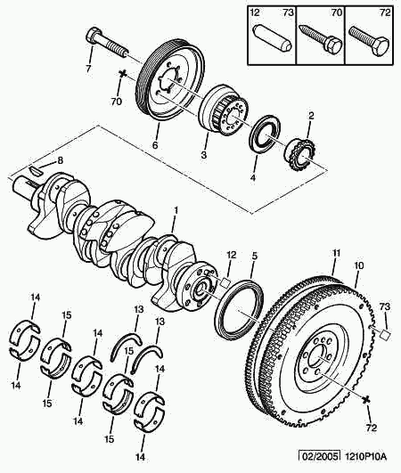 CITROËN 0515.R8 - Puleggia cinghia, Albero a gomiti autozon.pro