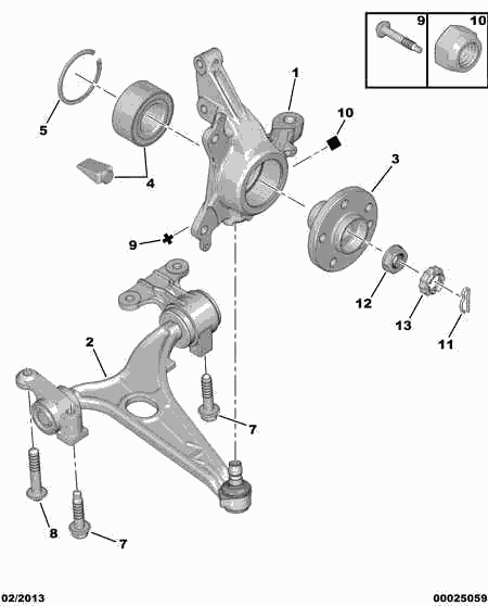 CITROËN 3520 X0 - Braccio oscillante, Sospensione ruota autozon.pro