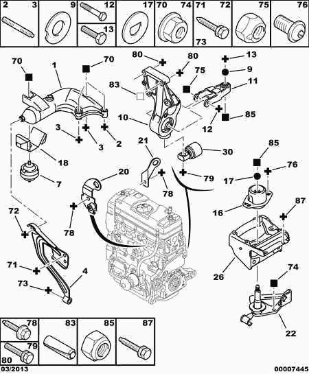 CITROËN 1844.72 - Sospensione, Motore autozon.pro